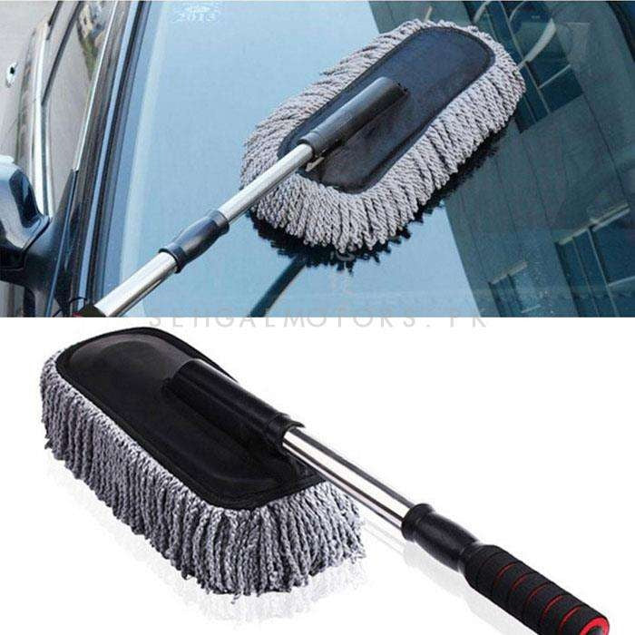 Big Duster and Wash Brush - Dusting for Car | Microfiber Expandable Wet & Dry Use Duster
