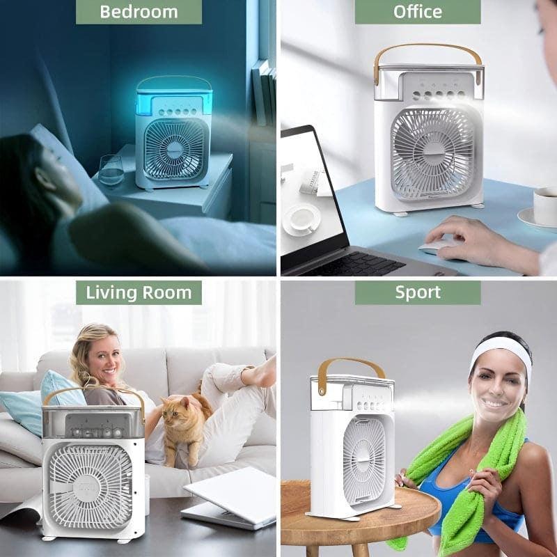Electric Humidifier Fan – 2-in-1 Hydrating Cooling Station