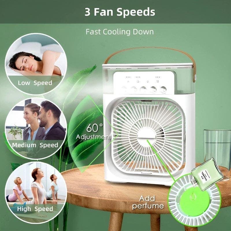 Electric Humidifier Fan – 2-in-1 Hydrating Cooling Station