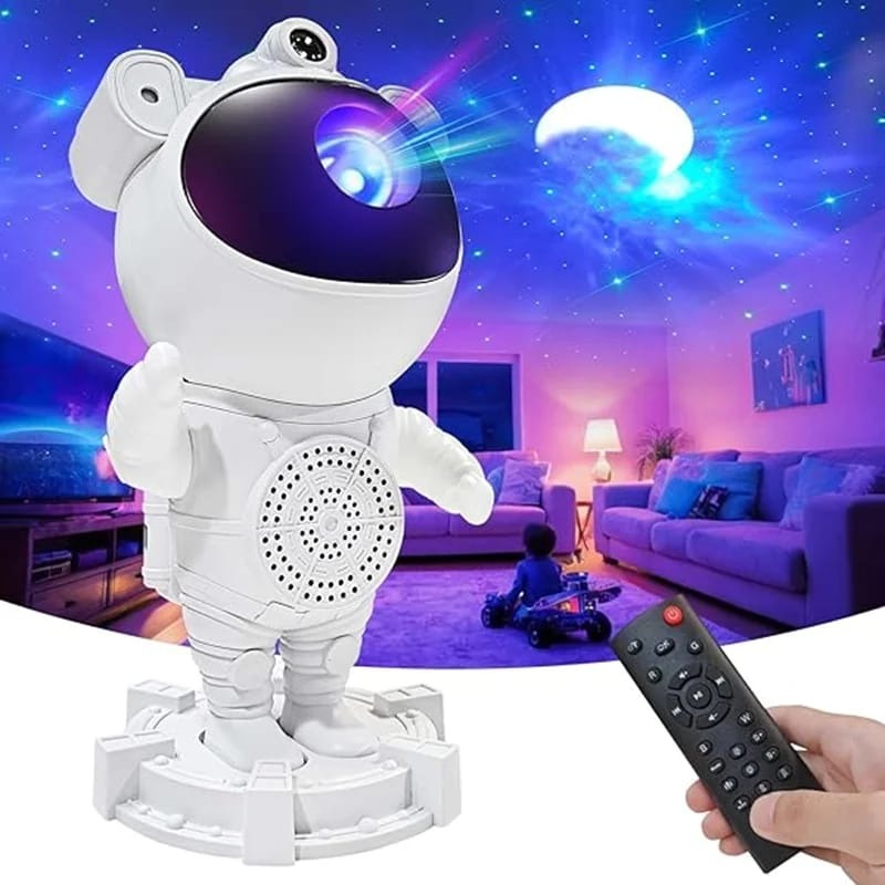 Astronaut Galaxy Star Projector Night Light with Remote Control- Bluetooth Speaker