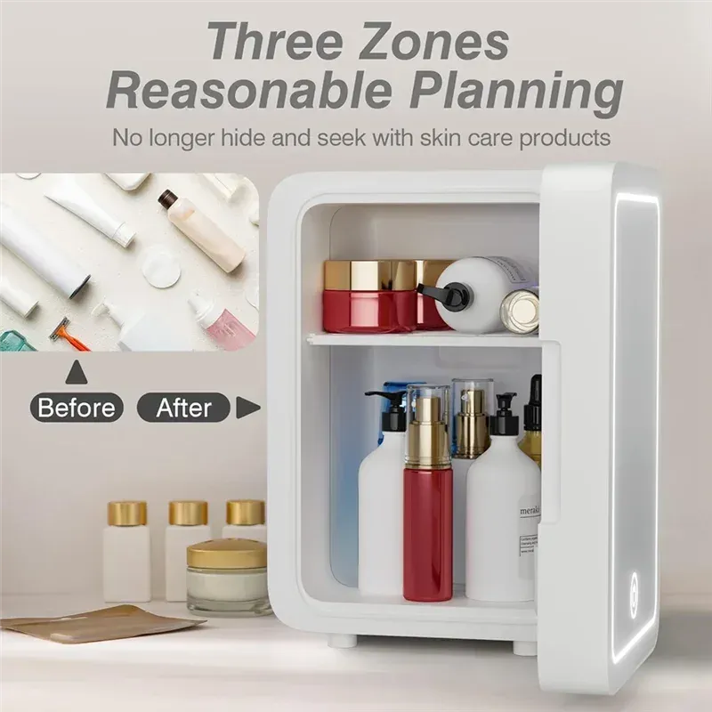 Compact Makeup Fridge: Cooler & Warmer for Car Use
