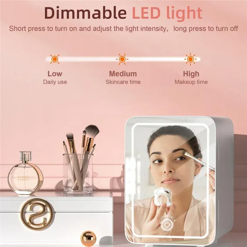 Compact Makeup Fridge: Cooler & Warmer for Car Use