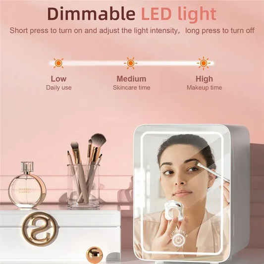 Compact Makeup Fridge: Cooler & Warmer for Car Use