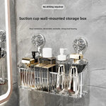 Luxury Suction Cup Storage Shelf – Drill-Free Wall Organizer