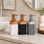 Metallic Top Refillable Liquid Soap Dispenser (each)