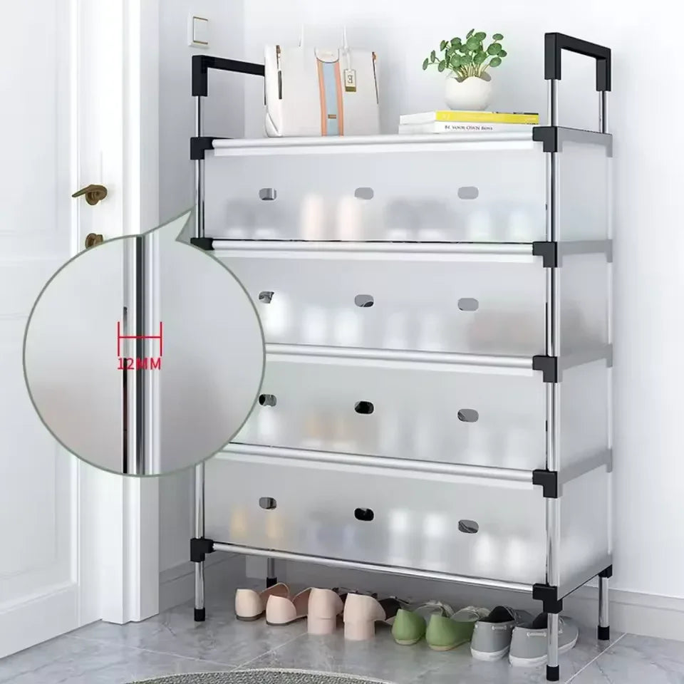 Multilayer Dustproof Shoe Rack – Spacious & Durable Home Organizer