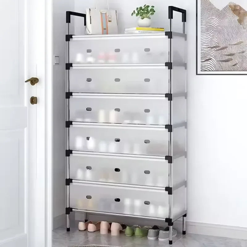 Multilayer Dustproof Shoe Rack – Spacious & Durable Home Organizer