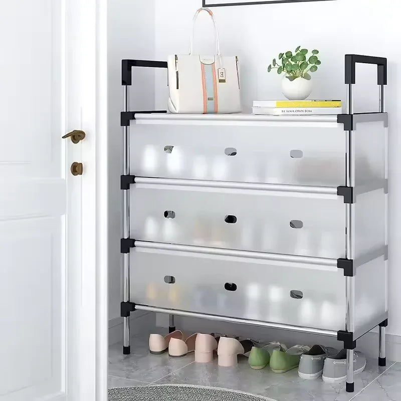 Multilayer Dustproof Shoe Rack – Spacious & Durable Home Organizer