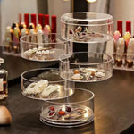 Rotating Jewelry Storage Box - Clear Organizer