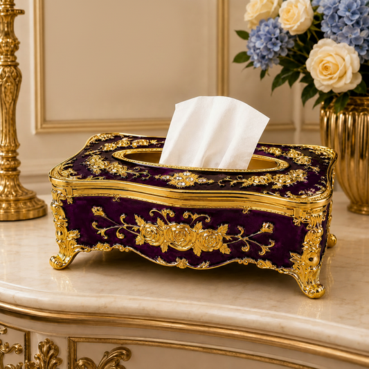 Royal Elegance Decorative Tissue Box – 4 Styles