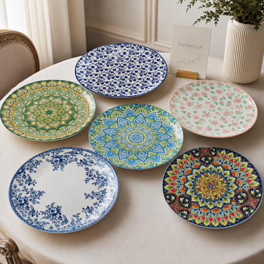 Turkish Retro Dinner Plate – 10 Inch