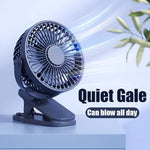 USB Rechargeable Clip-On Fan – Quiet & Long-Lasting