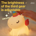 Unicorn LED Night Light Lamp with Adjustable Brightness